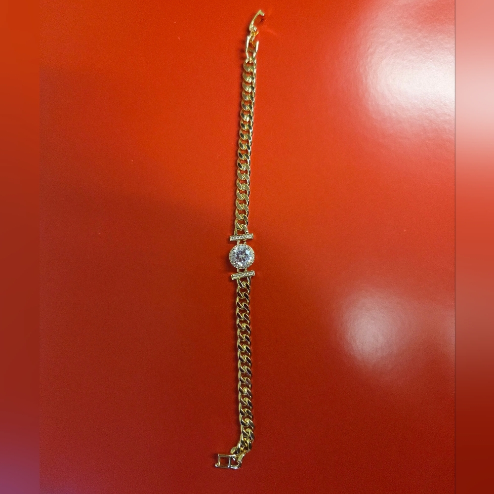 18k Gold Plated Crystal Bracelet - Picture 7 of 8